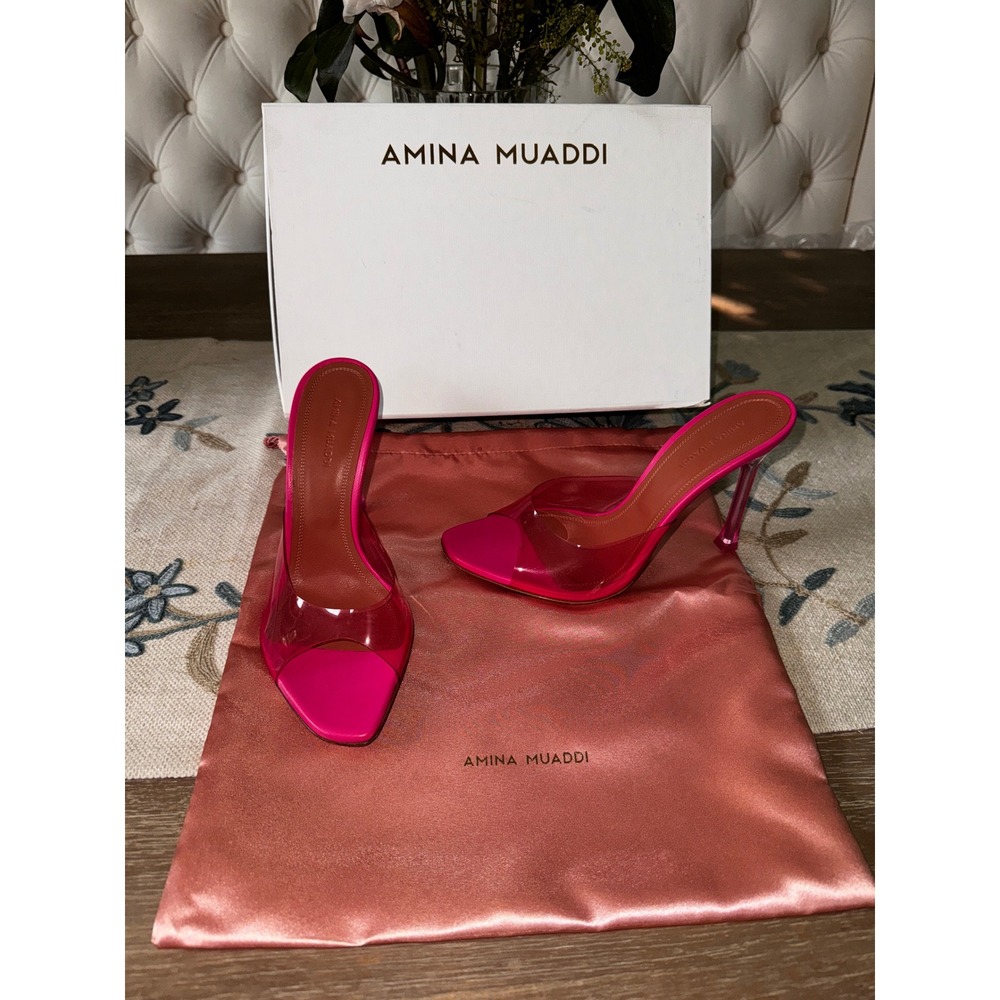 Amina Muaddi
105mm Alexa PVC mules Size 38 - Picture 8 of 16